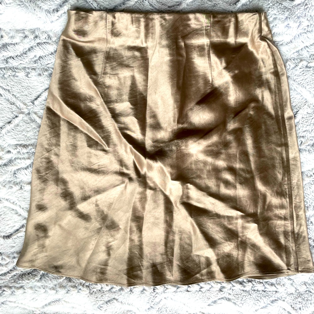 Babaton gold slip skirt, Size 4